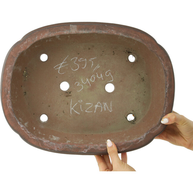 Pot à bonsaï non émaillé Mokko par Kizan - 395 x 305 x 105 mm