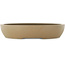 Pot à bonsaï ovale non émaillé de Yamaaki - 435 x 360 x 87 mm