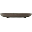 Ovaler unglasierter Bonsai-Topf von Yamaaki - 350 x 240 x 45 mm