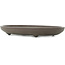 Ovaler unglasierter Bonsai-Topf von Yamaaki - 350 x 240 x 45 mm