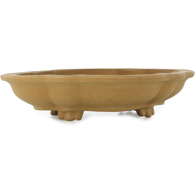 Mokko unglazed bonsai pot by Izumiya (Zenigo) - 390 x 298 x 88 mm