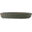 Ronde ongeglazuurde bonsaipot van Yamaaki - 395 x 395 x 60 mm