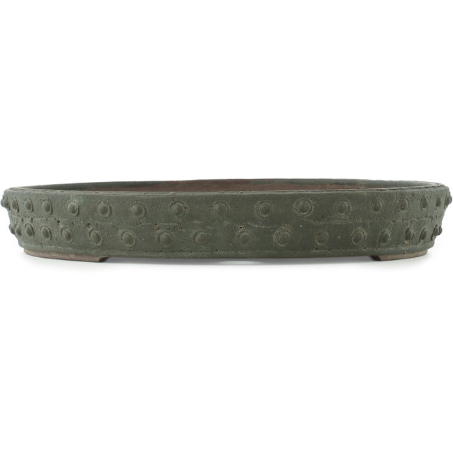 Pot à bonsaï rond non émaillé de Yamaaki - 395 x 395 x 60 mm