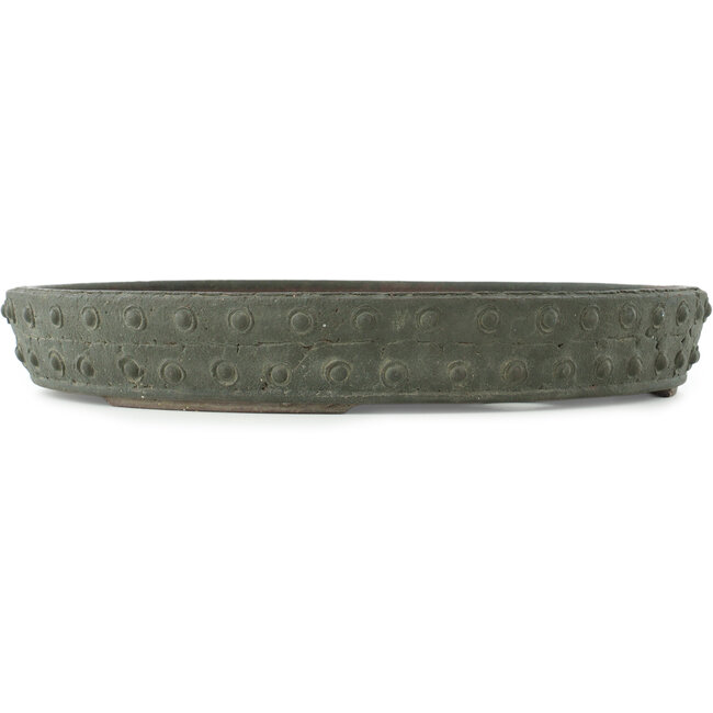 Pot à bonsaï rond non émaillé de Yamaaki - 395 x 395 x 60 mm