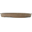Ovaler unglasierter Bonsai-Topf von Gyouzan - 490 x 383 x 55 mm