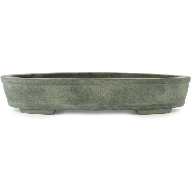 Ovaler unglasierter Bonsai-Topf - 390 x 295 x 70 mm