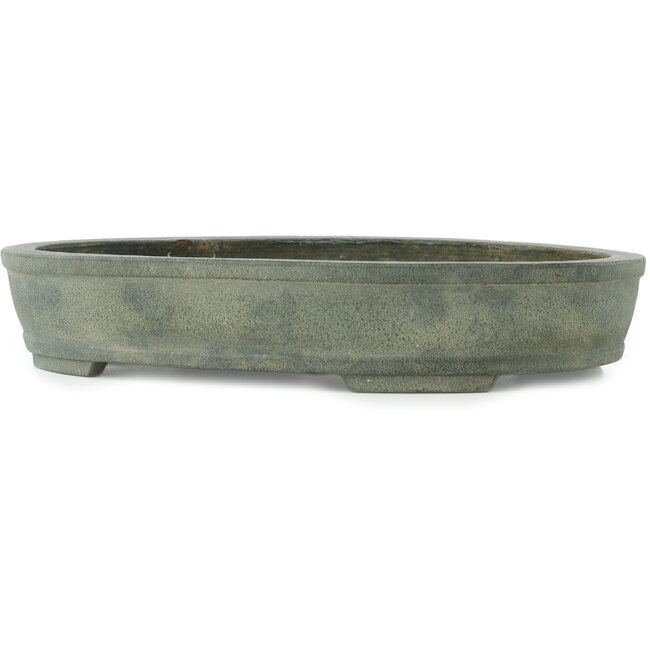 Ovale ongeglazuurde bonsai pot - 390 x 295 x 70 mm