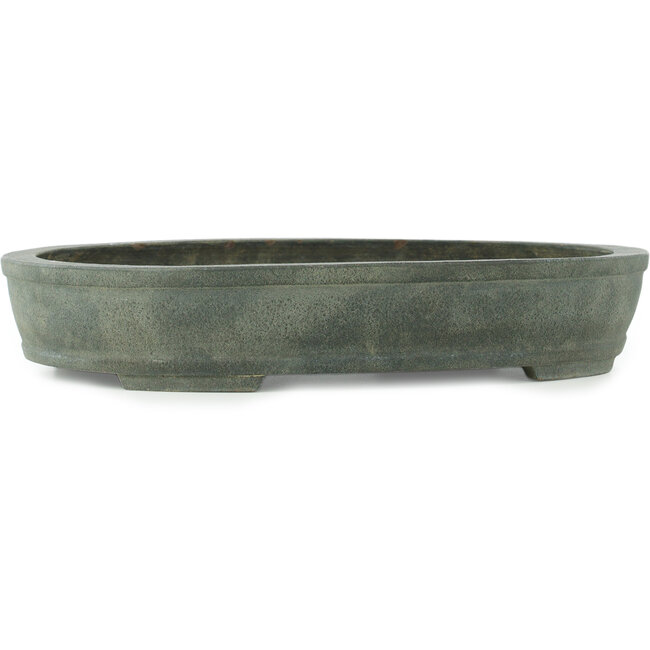 Pot à bonsaï ovale non émaillé - 390 x 295 x 70 mm