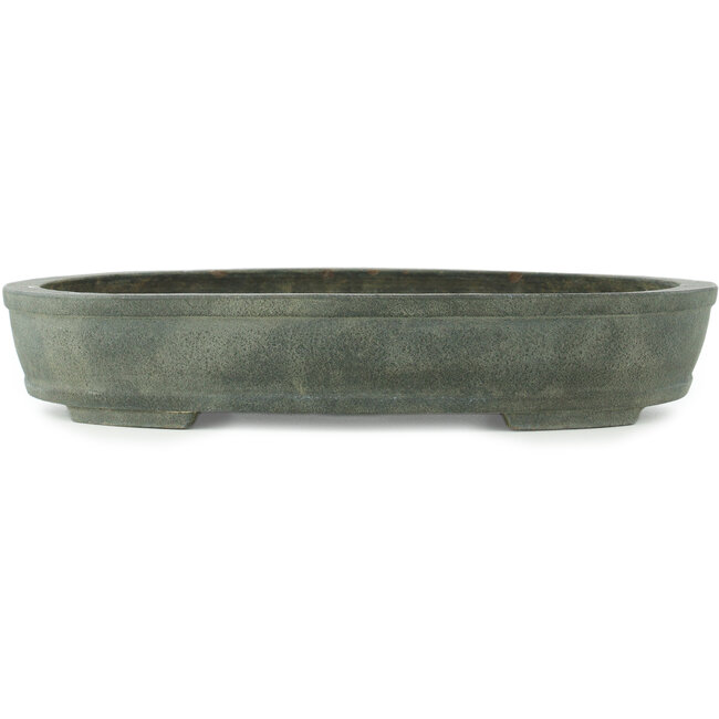 Pot à bonsaï ovale non émaillé - 390 x 295 x 70 mm