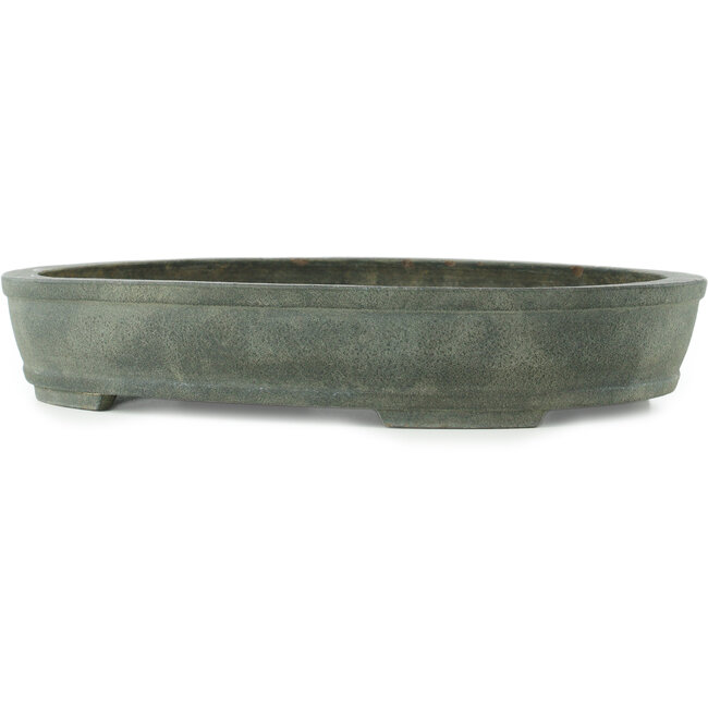 Ovaler unglasierter Bonsai-Topf - 390 x 295 x 70 mm