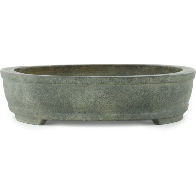 Pot à bonsaï ovale non émaillé - 390 x 295 x 70 mm