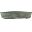 Ovaler unglasierter Bonsai-Topf - 390 x 295 x 70 mm