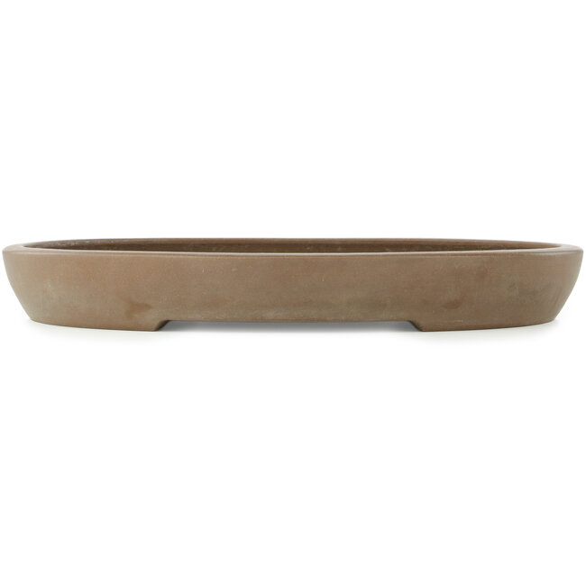 Pot à bonsaï ovale non émaillé de Mazan - 455 x 340 x 55 mm