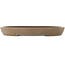 Pot à bonsaï ovale non émaillé de Mazan - 455 x 340 x 55 mm