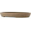 Pot à bonsaï ovale non émaillé de Mazan - 455 x 340 x 55 mm