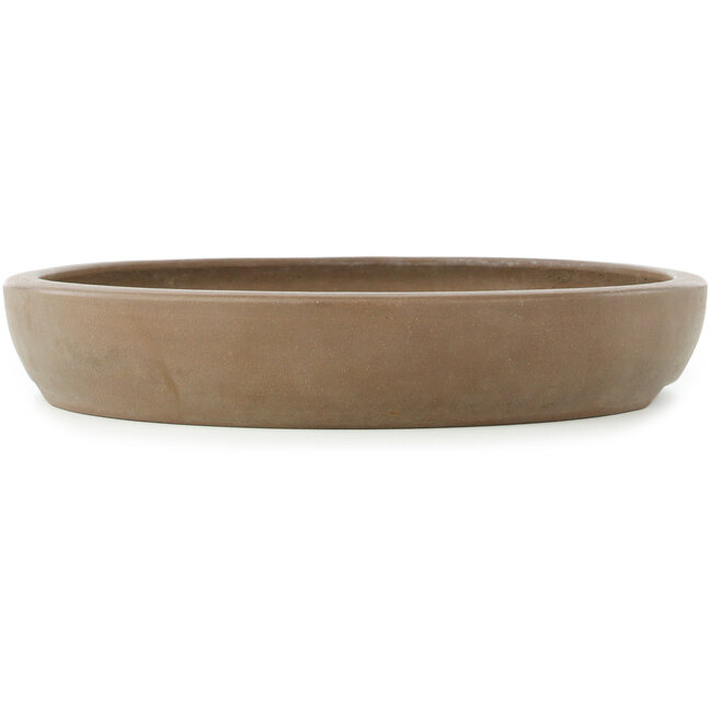 Oval unglazed bonsai pot by Mazan - 455 x 340 x 55 mm