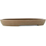 Pot à bonsaï ovale non émaillé de Mazan - 455 x 340 x 55 mm