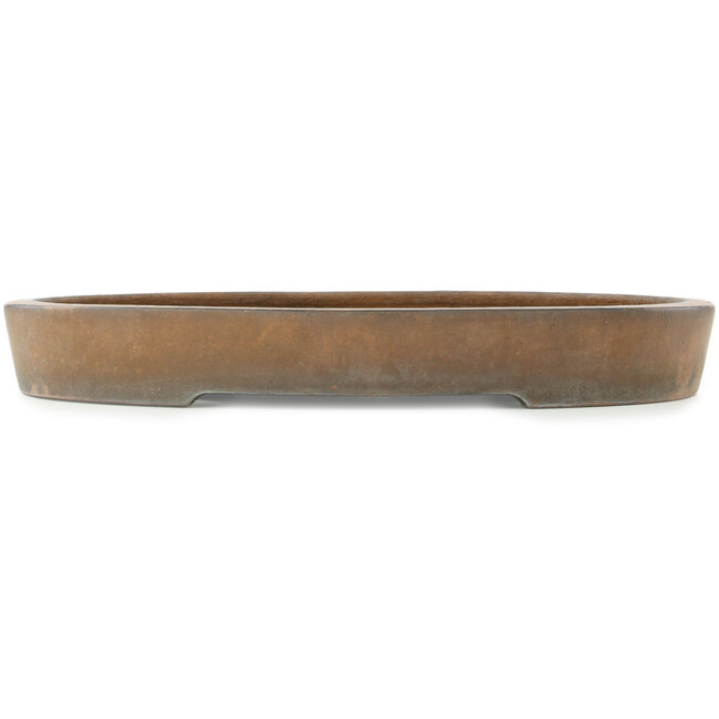 Pot à bonsaï ovale non émaillé de Kizan - 470 x 350 x 60 mm