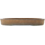 Pot à bonsaï ovale non émaillé de Kizan - 470 x 350 x 60 mm