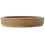 Pot à bonsaï ovale non émaillé de Kizan - 470 x 350 x 60 mm