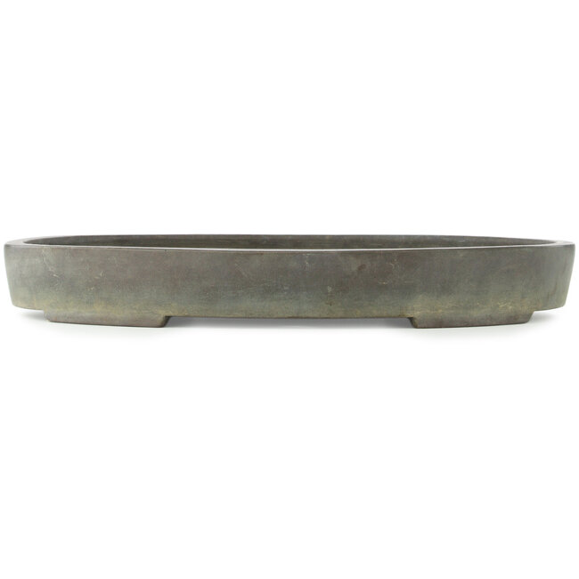 Pot à bonsaï ovale non émaillé de Yamaaki - 470 x 348 x 58 mm
