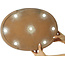 Pot à bonsaï ovale non émaillé de Kizan - 470 x 350 x 60 mm