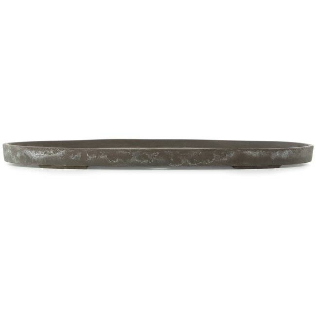 Pot à bonsaï ovale non émaillé - 565 x 393 x 35 mm