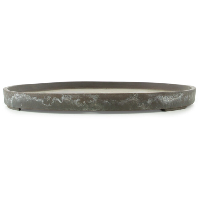 Ovale ongeglazuurde bonsai pot - 565 x 393 x 35 mm