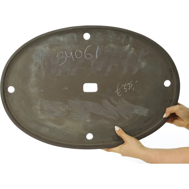 Maceta para bonsái ovalada sin esmaltar - 565 x 393 x 35 mm