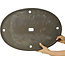 Pot à bonsaï ovale non émaillé - 565 x 393 x 35 mm