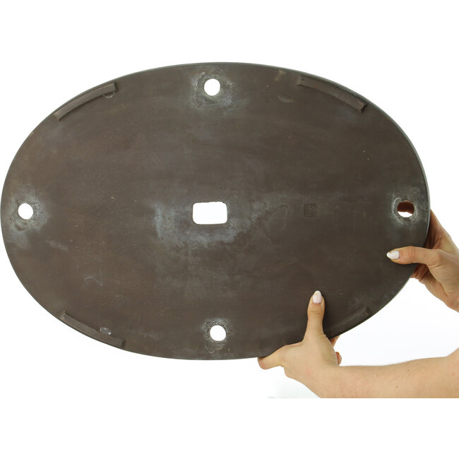 Maceta para bonsái ovalada sin esmaltar - 565 x 393 x 35 mm