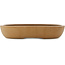 Oval unglazed bonsai pot by Shoko - 480 x 385 x 88 mm