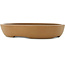 Oval unglazed bonsai pot by Shoko - 480 x 385 x 88 mm