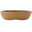 Oval unglazed bonsai pot by Shoko - 480 x 385 x 88 mm
