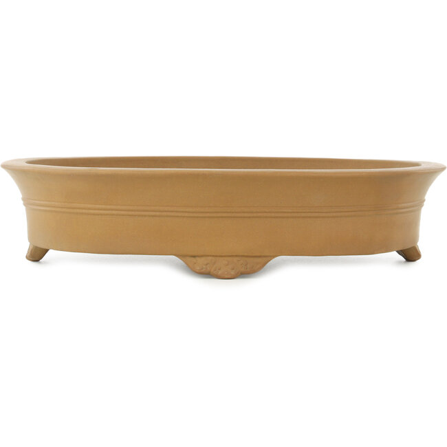 Pot à bonsaï ovale non émaillé de Shoko - 485 x 385 x 108 mm