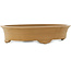 Ovaler unglasierter Bonsai-Topf von Shoko - 485 x 385 x 108 mm