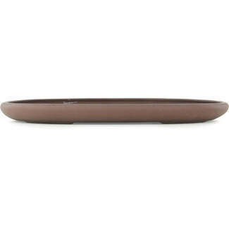  Yamaaki Pot à bonsaï ovale non émaillé de 545 mm par Yamaaki, Tokoname, Japon