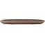 Ovale ongeglazuurde bonsaipot van Yamaaki - 545 x 372 x 45 mm