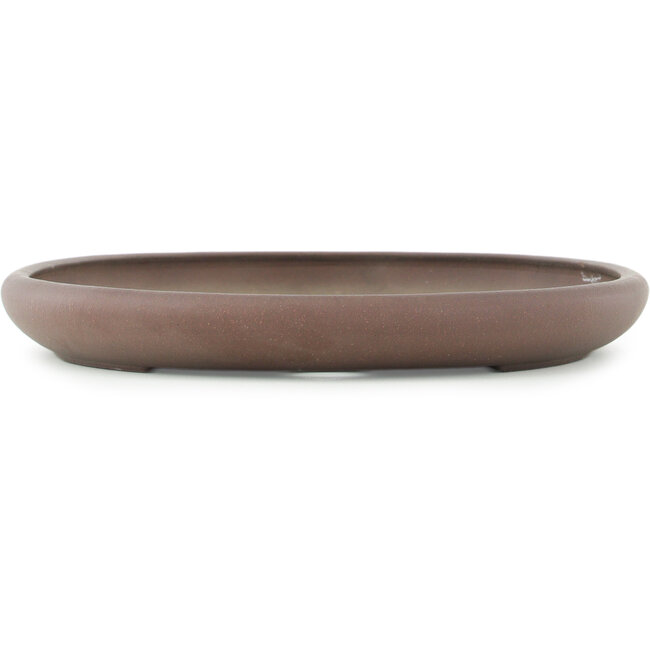 Vaso bonsai ovale non smaltato di Yamaaki - 545 x 372 x 45 mm