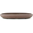 Pot à bonsaï ovale non émaillé de Yamaaki - 545 x 372 x 45 mm