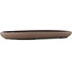 Ovale ongeglazuurde bonsaipot van Yamaaki - 545 x 372 x 45 mm