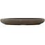 Pot à bonsaï ovale non émaillé - 400 x 275 x 50 mm