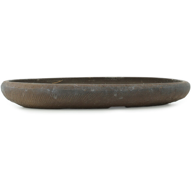 Ovale ongeglazuurde bonsai pot - 400 x 275 x 50 mm