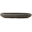 Pot à bonsaï ovale non émaillé - 400 x 275 x 50 mm
