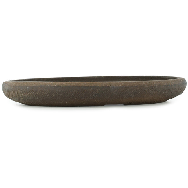 Maceta para bonsái ovalada sin esmaltar - 400 x 275 x 50 mm
