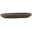 Pot à bonsaï ovale non émaillé - 400 x 275 x 50 mm