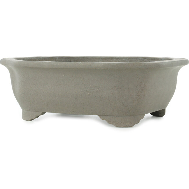 Mokko ongeglazuurde bonsai pot van Keizan - 383 x 310 x 125 mm
