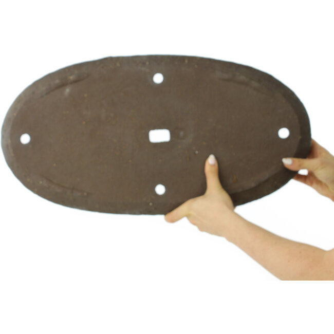 Maceta para bonsái ovalada sin esmaltar - 535 x 285 x 40 mm