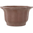 Vaso bonsai non smaltato a forma di fiore rotondo di Yamaaki - 190 x 190 x 105 mm