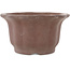 Vaso bonsai non smaltato a forma di fiore rotondo di Yamaaki - 190 x 190 x 105 mm